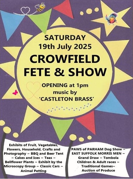 Crowfield Fete 19th July 2025