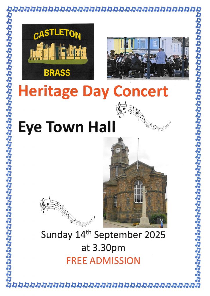 Heritage Day Concert - Eye Town Hall - Sunday 14th September 2025